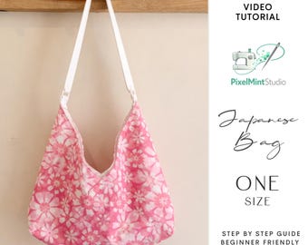 Japanese Tote Bag Sewing Pattern | Beginner Friendly Tutorial (PDF)
