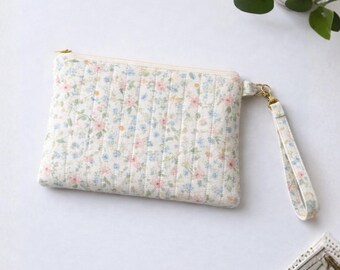 Quilted Makeup Pouch Sewing Pattern : 3 Size (A4, A0, US Letter) PDF Pattern