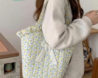 Ruffled Tote Bag Sewing Pattern | Beginner Friendly PDF Template (A4/A0 US Letter)