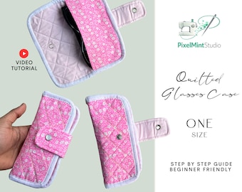 Glasses Case Sewing Pattern | Beginner-Friendly Fabric Pouch (PDF Pattern, Video Tutorial)