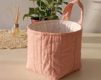 Fabric Pot Sewing Pattern | Beginner Storage Pot (PDF Template)
