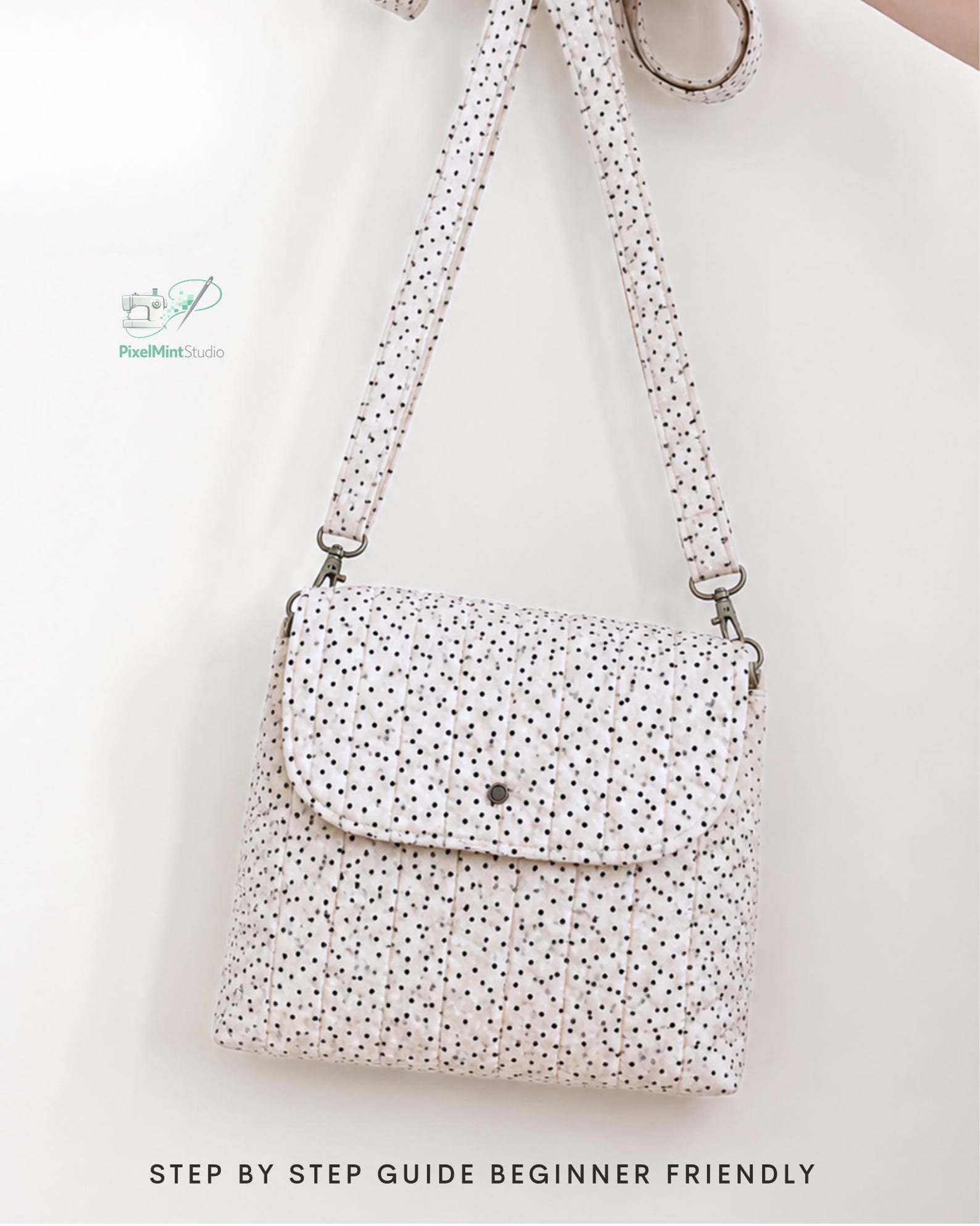 Crossbody Flap Bag Sewing Pattern PDF | DIY Canvas Messenger Bag ...