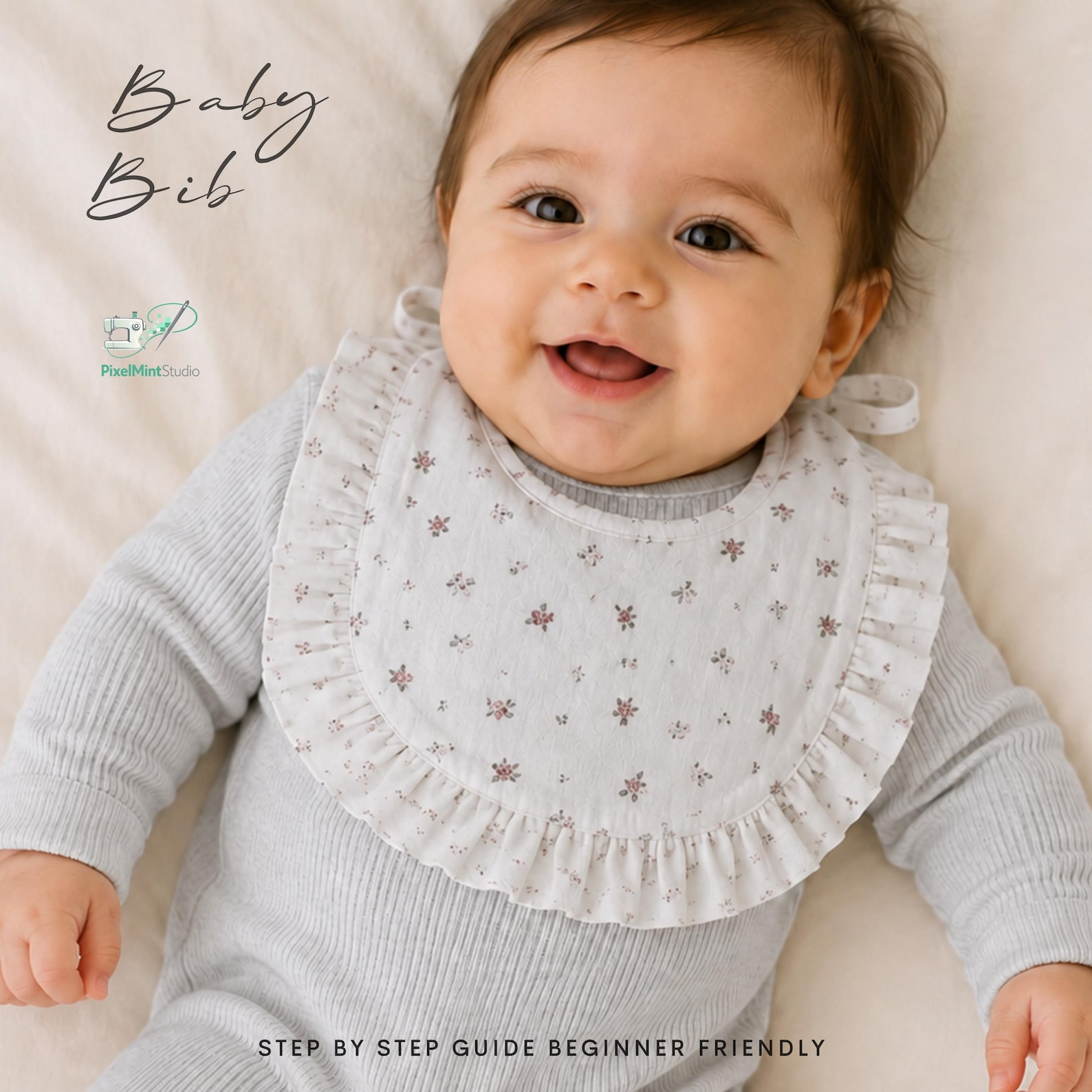 Ruffle Baby Bib Sewing Pattern | Beginner Friendly (PDF With Video ...