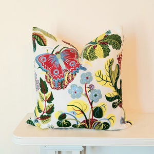 Josef Frank Pillow Exotic Butterfly Cover. Linen Version