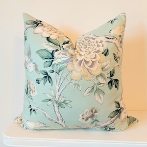 Waverly Mudan Pillow Cover, Waverly Pillow, Tree of Life Pillow