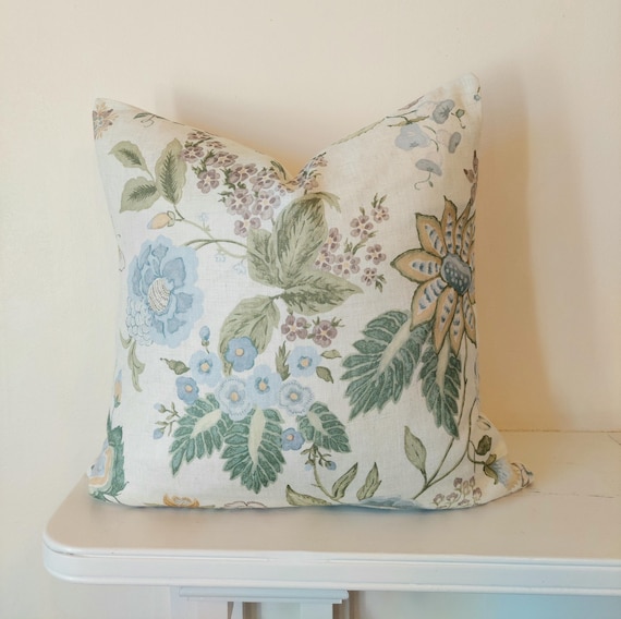 Emmeline Pillow Cover Colefax and Fowler, Botanical Print, Cottage Decor, Bloomcore, English Country Floral, Flowercore
