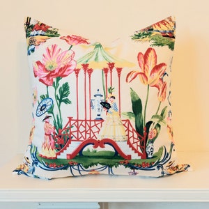 East of the Moon Chinoiserie Pillow Covers