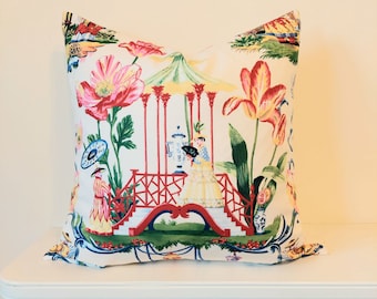 East of the Moon Chinoiserie Pillow Covers