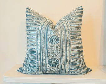 Lee Jofa Indian Zag Marine Pillow Cover