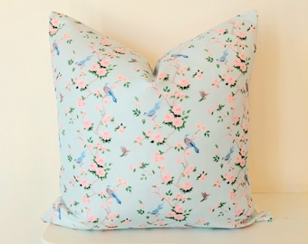 Enchanted Garden Grand Millennial Chinoiserie Pillow Cover