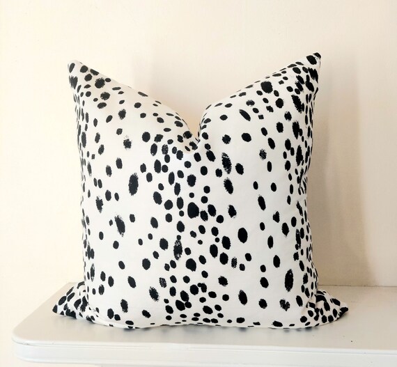 Dalmatian print throw pillow hotsell