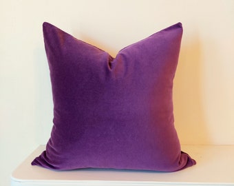 Purple Velvet Pillow Cover