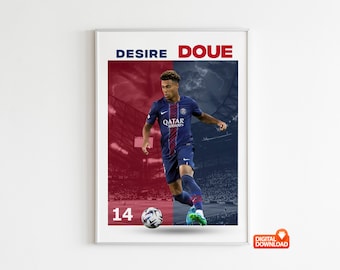 Flocage Enfant D. DOUÉ #14 - Paris Domicile 2024/2025 - Version Coupe - Neuf