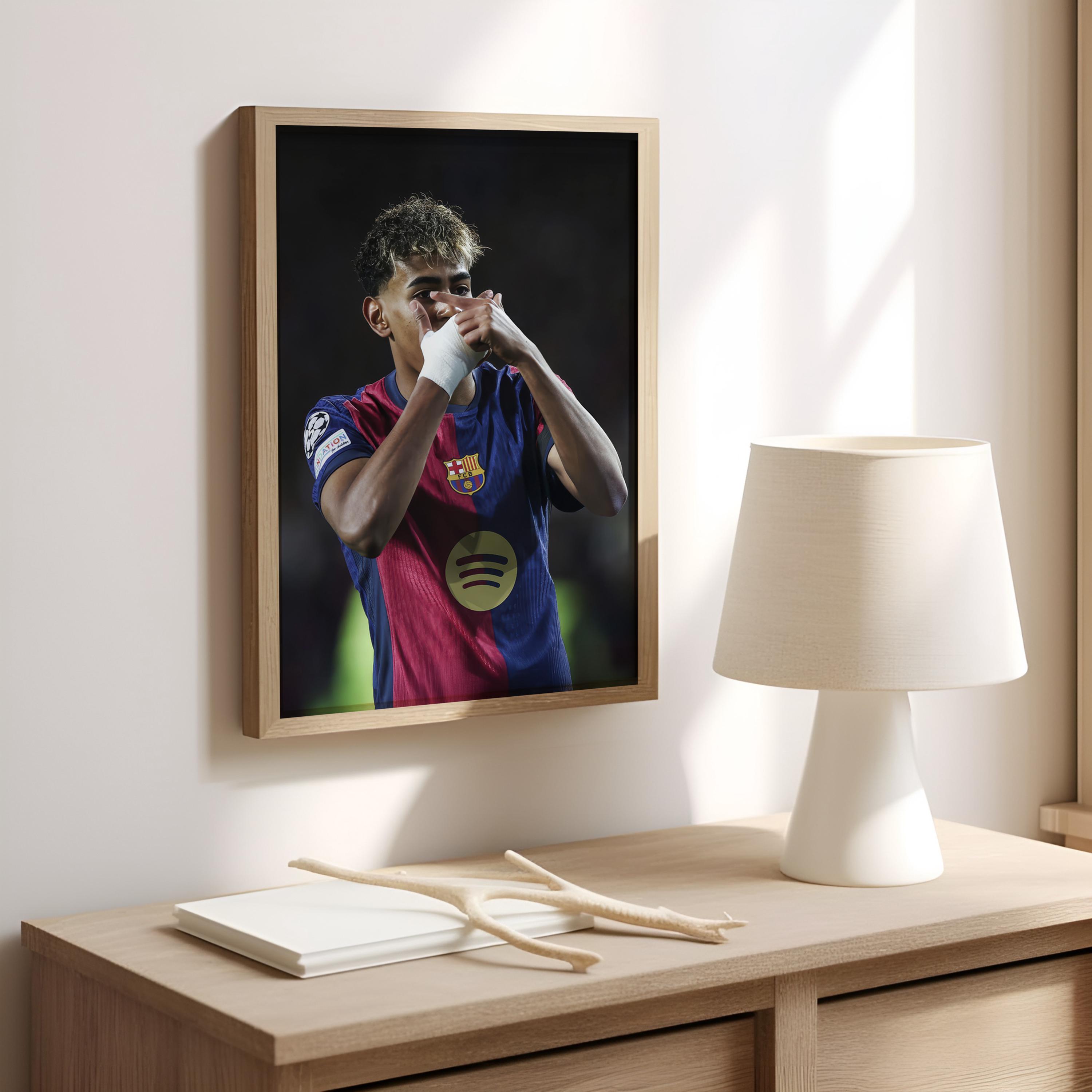 Yamal Rasmlar Lamine Yamal Poster, Soccer Star Art, Sports Room Decor (digital ...