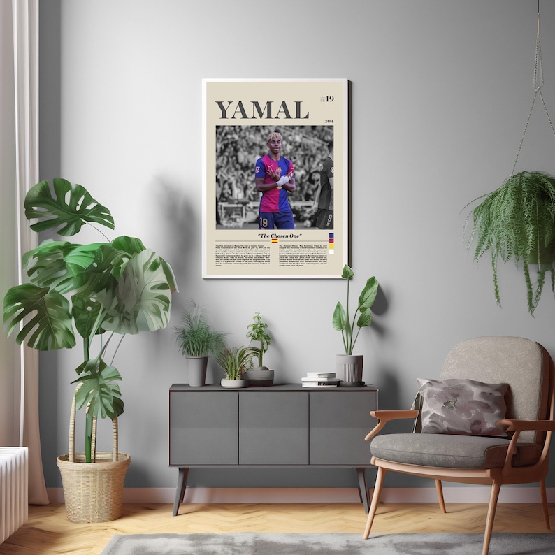 Yamal Rasmlar Lamine Yamal Poster, Soccer Star Art Print (digital Download A3 300 DPI ...