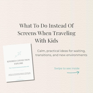 Kids Travel Communication Guide | Screen-Free Activities (Digital Guide)