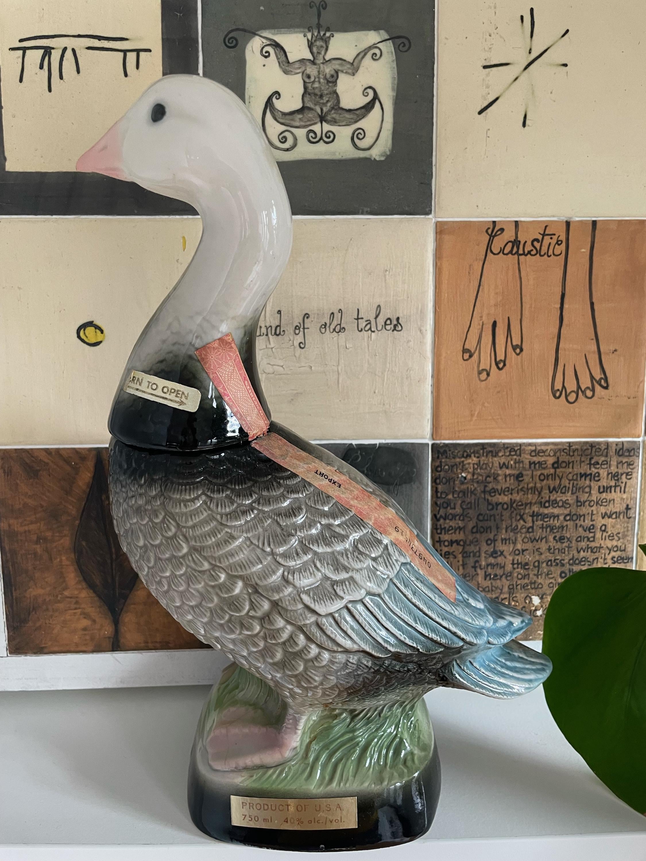 Vintage Jim Beam Snow Blue Goose Decanter by the James B. Beam