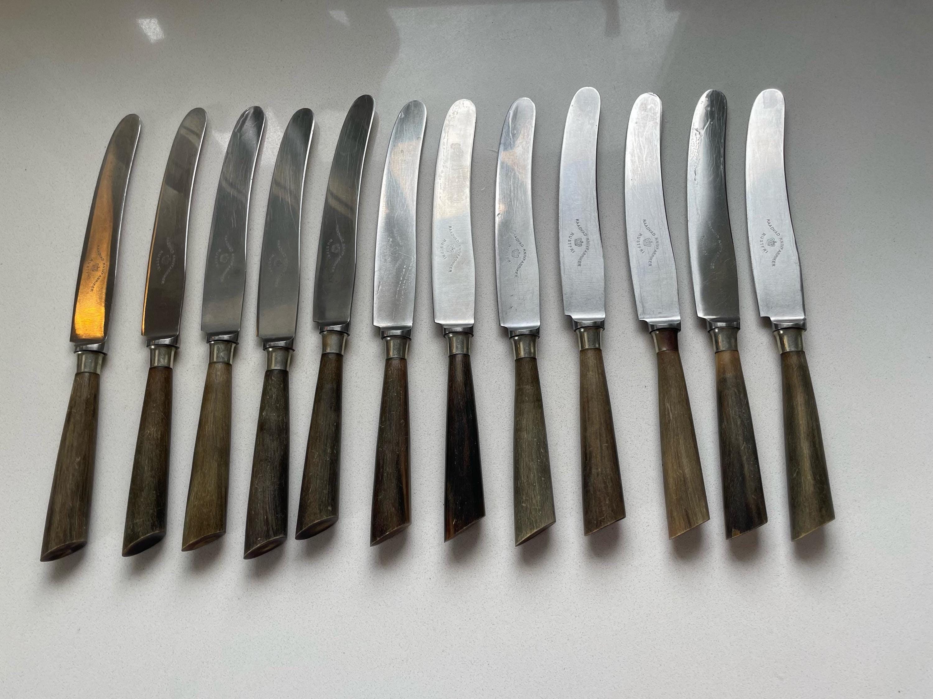 希少 北欧ヴィンテージ Raadvad ETON ナイフ 4本 箱付 希少 北欧