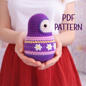 Modèle PDF Amigurumi pour poupée matryoshka au crochet d'automne • Jolie poupée folklorique d'automne • Téléchargement numérique • Adapté aux débutants