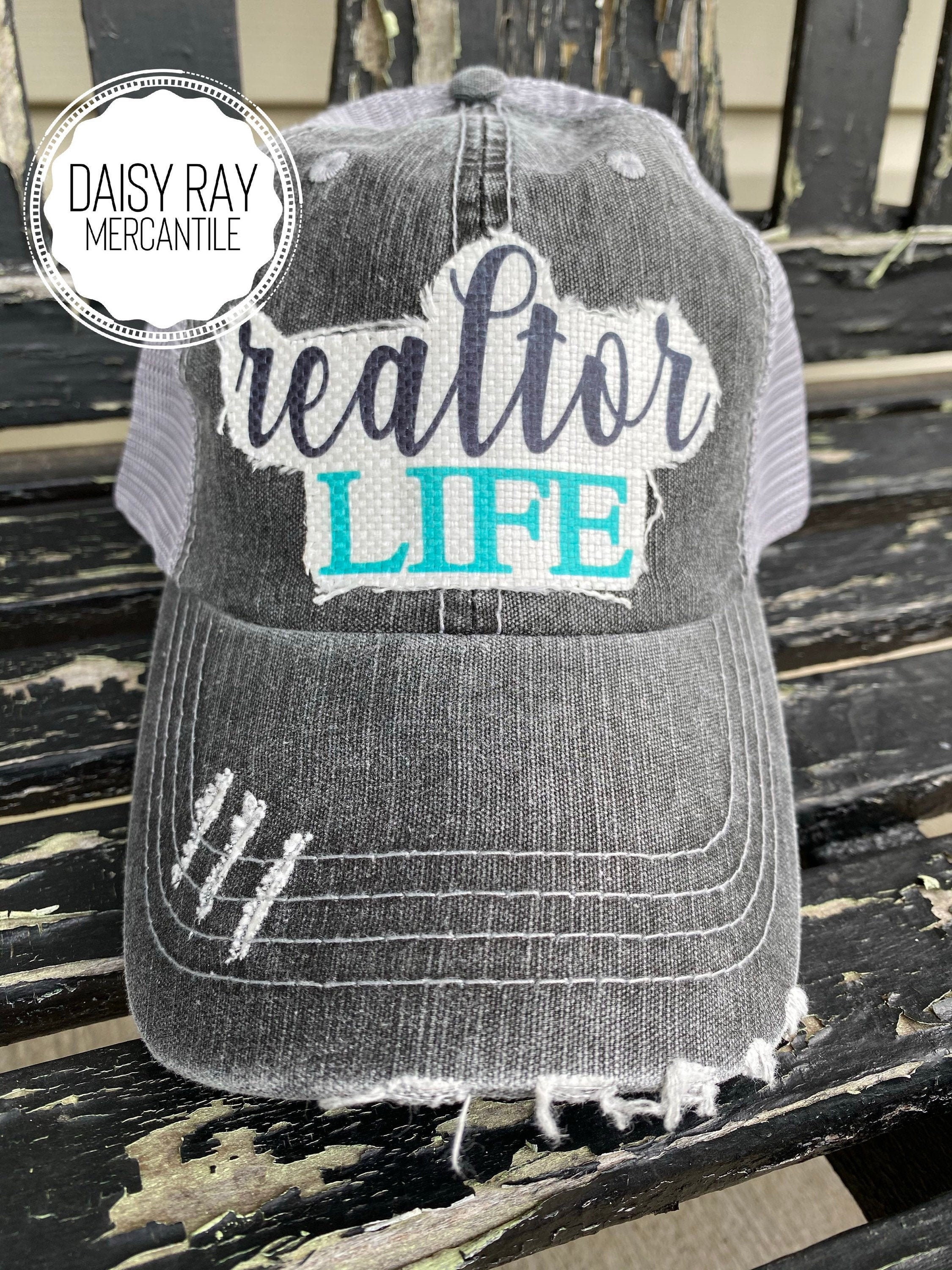 Realtor Life Hat Real Estate Hat Realtor Gift Vintage Etsy