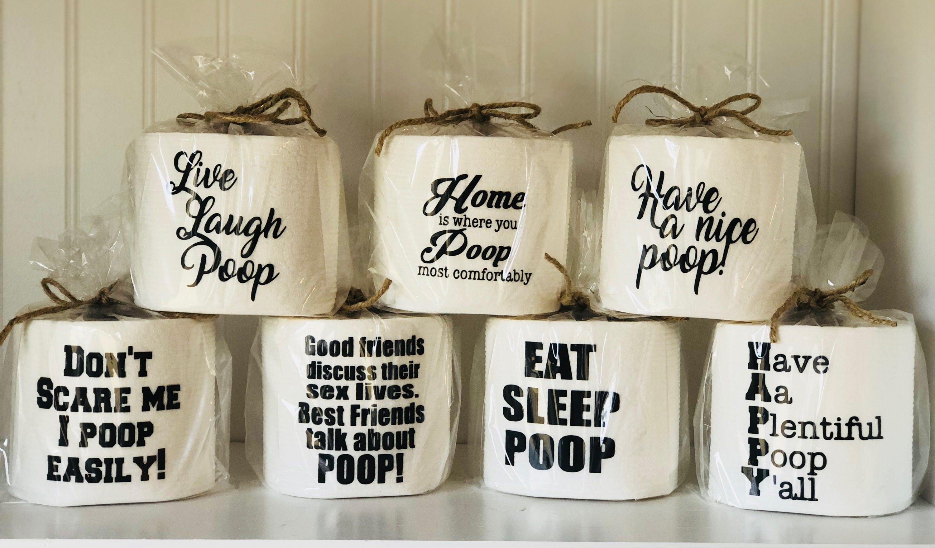 Bathroom Humor. Poop Gift. Gag Gift. Toilet Paper Gift. Best Etsy