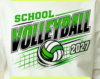 School Volleyball PNG SVG, Volleyball Shirt Design, Game Day Sports Graphic, Volleyball PNG, Varsity Sublimation Digital Download