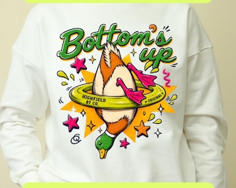 Bottoms Up Duck PNG SVG, Preppy Summer Vacation, Cute Lake Girl Shirt, Retro Pool Float Duck Graphic, Colorful Beach Vibes, Digital Download