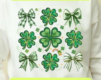 St. Patrick’s Day Shirt Design PNG SVG | Lucky St Patricks Day Shirt | Coquette Patrick Day Tee | St Paddy’s Day |  Digital Download