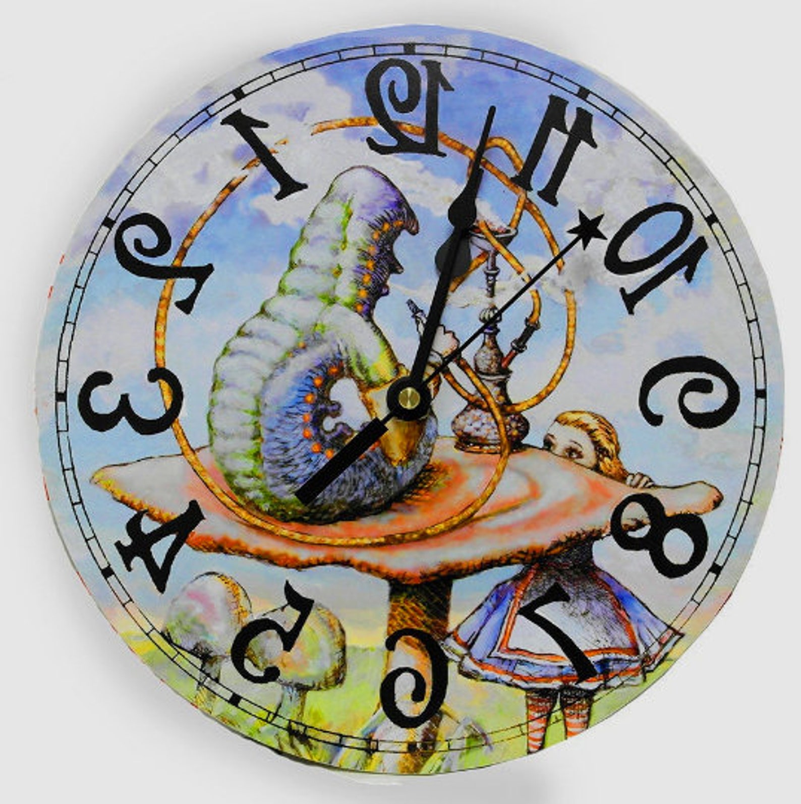 Часы из алисы в стране чудес картинки