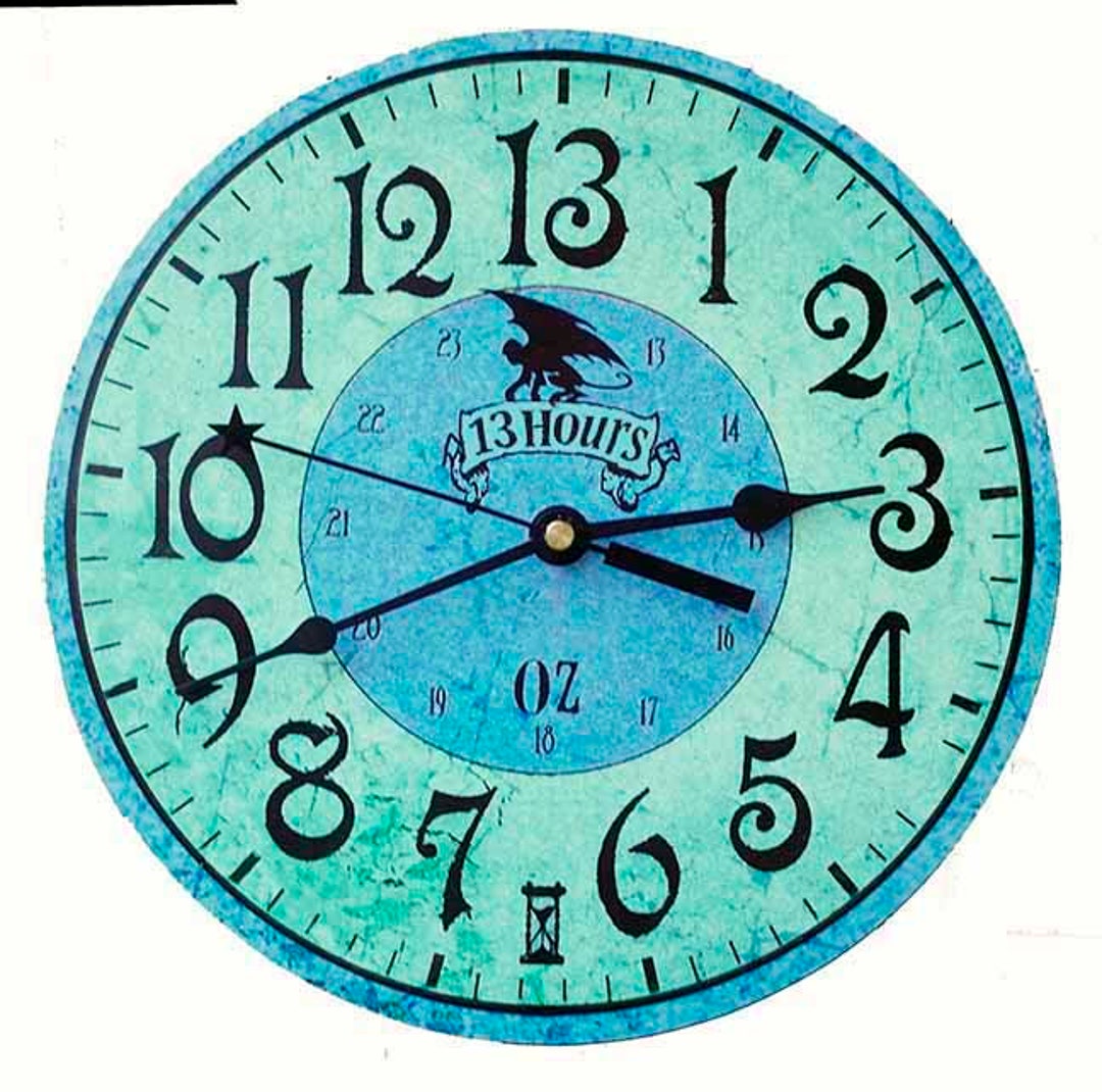 Wizard of OZ Thirteen Hour Clock - Etsy Wizard of OZ Thirteen Hour Clock - Etsy