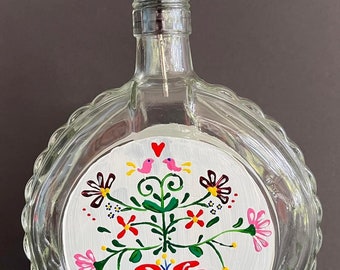 VÁRDA Ó-BARACK Palinka Porcelain Bottle 0.5L Hungary 1922 Design