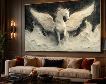 Majestic Pegasus Canvas Print, Ready to Hang Wall Art