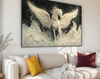 Majestic Pegasus Canvas Print, Ready to Hang Wall Art