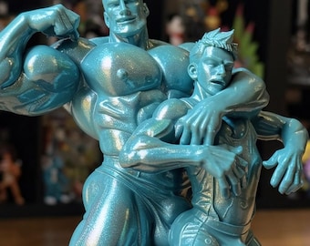Bara Wrestling Duo Figure – Muscular Daddy & Rookie Jock Hunk