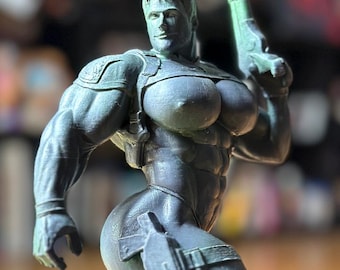Fierce Muscular Soldier Figure / Bara, Chris Inspired