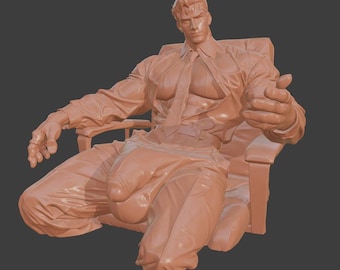 Sexy Boss Bara STL – Dominant Office Himbo for 3D Printing