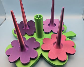 4-Cake Yarn Spinner – Smooth Knitting, Crochet, Tangle-Free Crafting Tool. Yarn Holder.