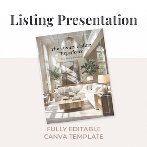 Präsentation für Luxusimmobilien | Canva-Vorlage (Digitaler Download)
