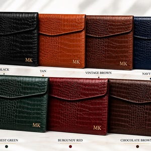 Personalized Crocodile Embossed Leather MacBook Sleeve, Custom Laptop Case, MacBook Air Pro Cover, Monogram Leather Gift, Mac book Sleeves
