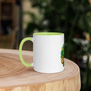 Brazil Soccer Mug with Color Inside | Football Fan Ceramic Cup