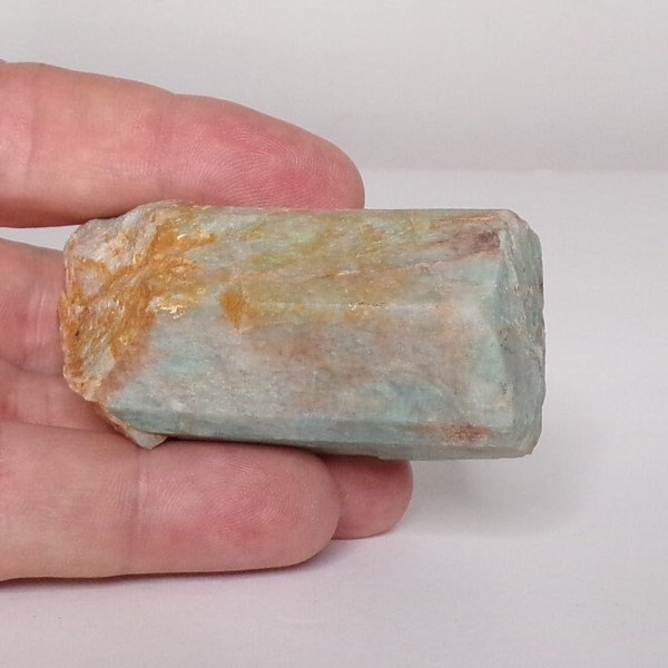 Amazonite Feldspar Microcline Crystal Specimen Rough Mineral From Lake George Colorado 117 grams, natural Facets