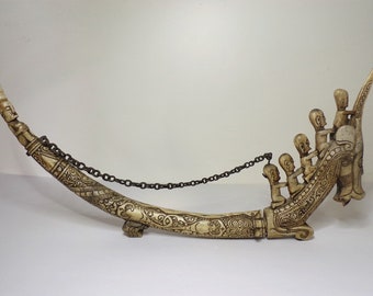Authentic Batak Sahan Datu Naga Morsarang. Carved Buffalo Bone. Shaman, Medicine Man. Indonesia, Sumatra, Borneo. Very Rare. DanPicked