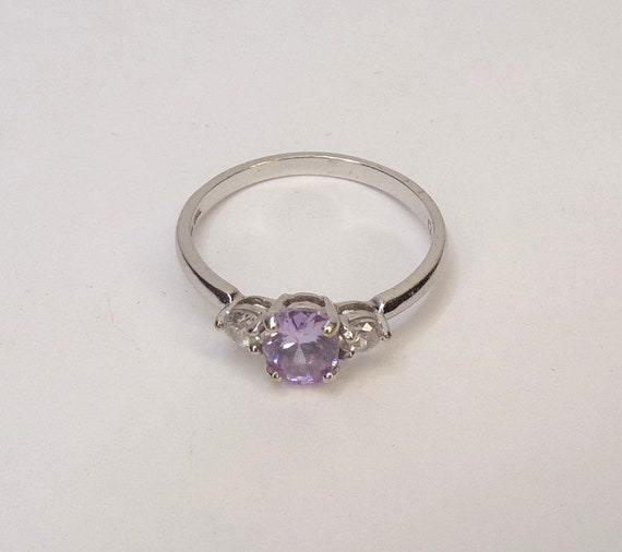 10k White Gold and CZ Engagement ring. Size 7. By… - image 3