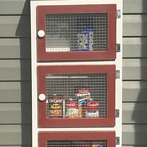 Rustic Wood Cabinet Pantry Kitchen Farmhouse Furniture Country Bookcase Storage Home Decor