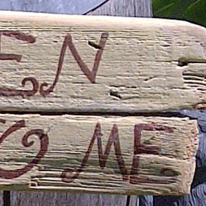 Garden Sign with Cottage Charm on Reclaimed Wood 'I Love It When You Talk Dirt To Me' image 4