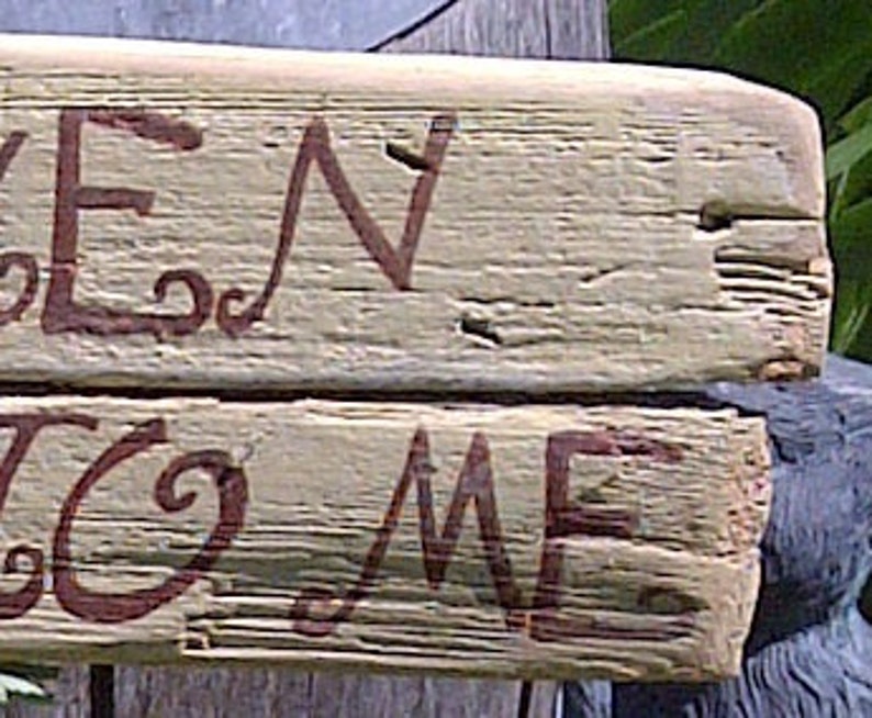 Garden Sign with Cottage Charm on Reclaimed Wood 'I Love It When You Talk Dirt To Me' image 4