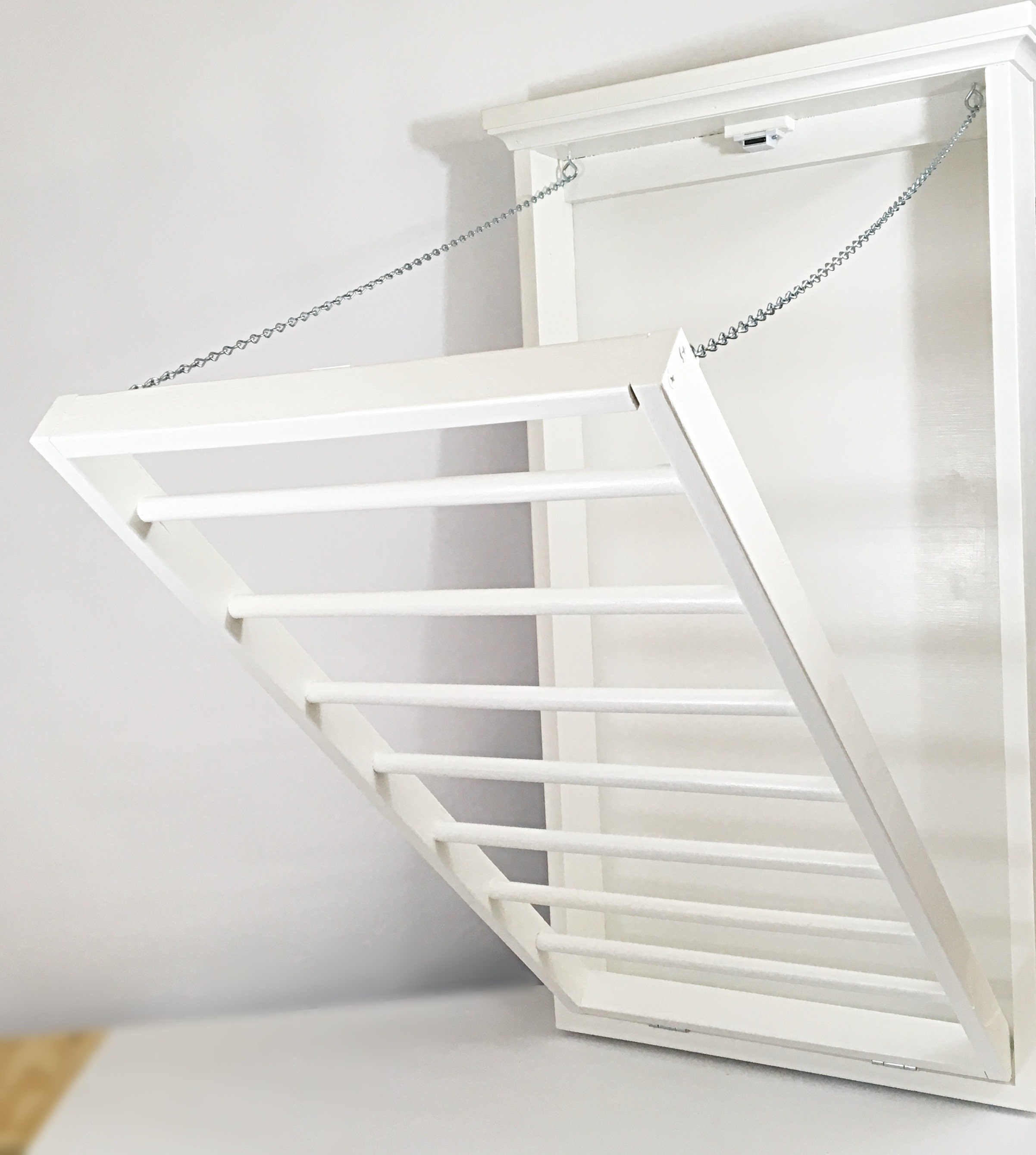 Galvanized Wall-Mount Laundry Drying Rack