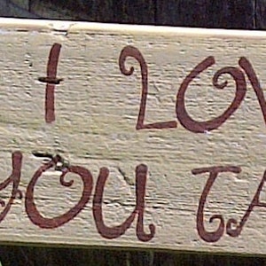 Garden Sign with Cottage Charm on Reclaimed Wood 'I Love It When You Talk Dirt To Me' image 3