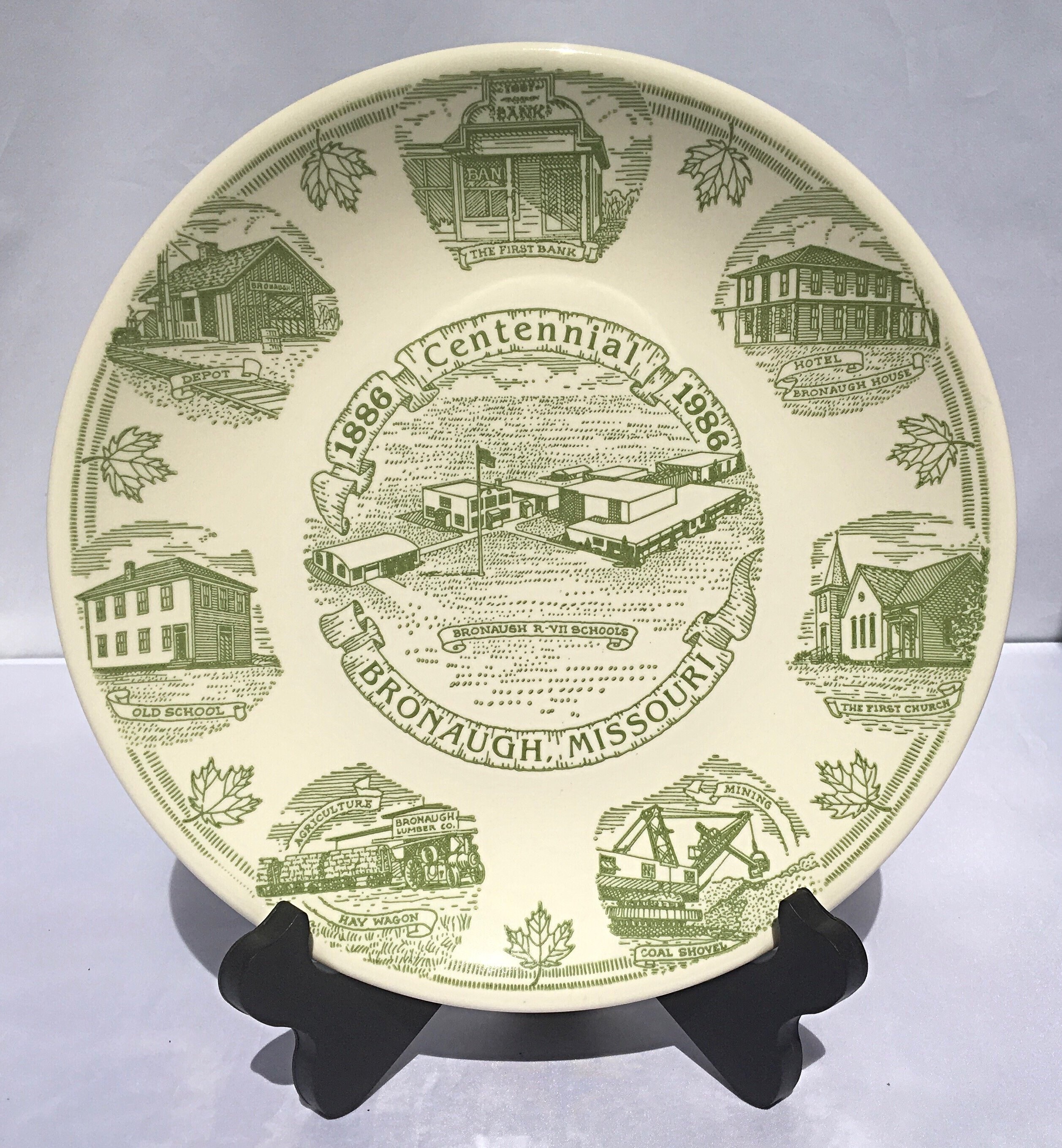 Vintage Collectors Souvenir Plate Bronaugh Missouri Centennial Etsy