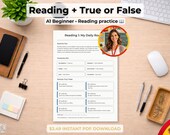 Spanish A1 Reading Comprehension Printable PDF | True or False Beginner Texts for Adults Homeschool Teens